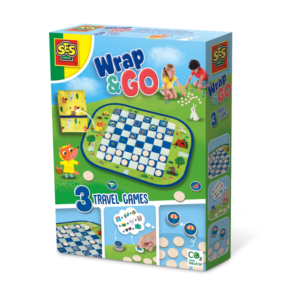 Wrap&Go reisspellen - Dammen - Memo - Ik ga op reis en ik neem mee - 02237